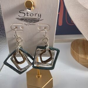 Geometric Earrings - Silver and Gold (128)